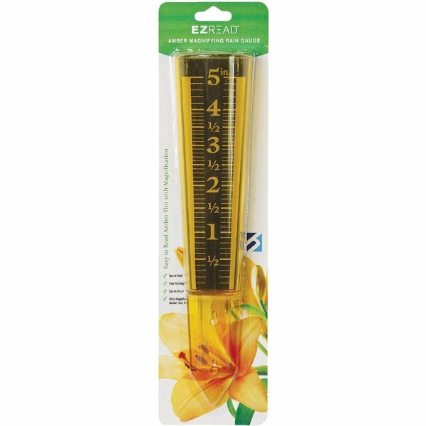 Taylor EZRead 5 In. Plastic Amber Sprinkler & Rain Gauge 820-0600